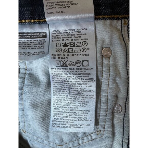 Levi's Jeans Mens 36x33* Blue 569 Loose Straight American Dark‎ Wash Denim - Picture 11 of 12